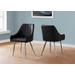 Dining Chair / Set Of 2 / Side / Upholstered / Kitchen / Dining Room / Pu Leather Look / Metal / Black / Chrome / Contemporary / Modern - Monarch Specialties I 1185