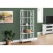 "Bookshelf / Bookcase / Etagere / 4 Tier / 62""H / Office / Bedroom / Metal / Laminate / White / Contemporary / Modern - Monarch Specialties I 3618"