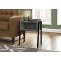 Accent Table / Side / End / Nightstand / Lamp / Living Room / Bedroom / Metal / Laminate / Grey / Black / Contemporary / Modern - Monarch Specialties I 3584