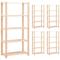 Lagerregale 5 Böden 5 Stk. 80x38x170cm Massivholz Kiefer 250kg Vidaxl Beige
