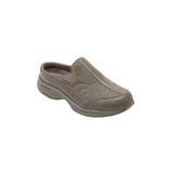 Women's The Leather Traveltime Slip On Mule by Easy Spirit in Grey (Size 10 M)