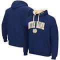 Men's Colosseum Navy Notre Dame Fighting Irish Big & Tall Arch Logo 2.0 Pullover Hoodie