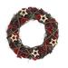 Northlight Seasonal Apples & Berries w/ Stars Artificial Christmas Wreath Unlit Wood/Twig in Brown/Red | 10 H x 10 W x 3 D in | Wayfair 32261043