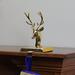 Northlight Seasonal 8"shiny Gold Metal Deer Christmas Stocking Holder" in Yellow | 8 H x 4 W in | Wayfair 32913449