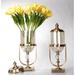 Rosdorf Park 2 Piece Fincastle Gold Glass Table Vase Set Glass in Yellow | 20.2 H x 8 W x 8 D in | Wayfair 9EB9B2FF0DDE4B119F3EC035BEECF4AC