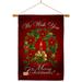 Breeze Decor We Wish You 2-Sided Polyester 40 x 28 in. Flag Set in Red | 40 H x 28 W x 1 D in | Wayfair BD-XM-HS-114003-IP-BO-03-D-US15-BD