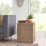 Birch Lane™ Alamea Block End Table Rattan/Wicker in Brown | 24 H x 20 W x 20 D in | Wayfair 60EB582945084F07ABAF9B73AE2466D8