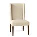 Red Barrel Studio® Mitford Side Chair Wood/Upholstered in White/Brown | 42 H x 24.5 W x 26.5 D in | Wayfair 2AE3093CE3374B8EA21F1560C641F87B