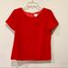 J. Crew Tops | Last Chance...J.Crew Factory Velvet Tee (Nwt) Xxs | Color: Red | Size: Xxs