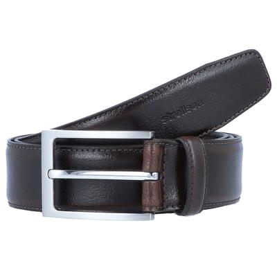 Strellson Premium Gürtel Leder 115 cm Braun Herren