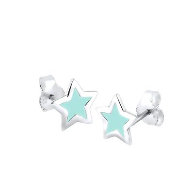 Elli Stern Trend Astro Filigran 925 Silber Hellblau Damen Image