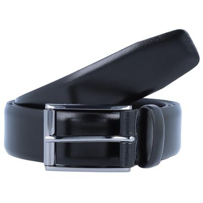 Strellson Premium Gürtel Leder 100 cm Schwarz Herren