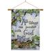 Breeze Decor All Things Are Possible w/ God 2-Sided Polyester 40 x 28 in. Flag set in Gray | 40 H x 28 W in | Wayfair