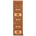 Brown 144 x 30 W in Area Rug - Union Rustic Handwoven Flatweave Wool Rust/Area Rug Wool | 144 H x 30 W in | Wayfair