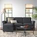 Gray Sectional - Three Posts™ Meriline 84" Wide Left Hand Facing Sleeper Sofa & Chaise Polyester | 36.5 H x 84 W x 58 D in | Wayfair