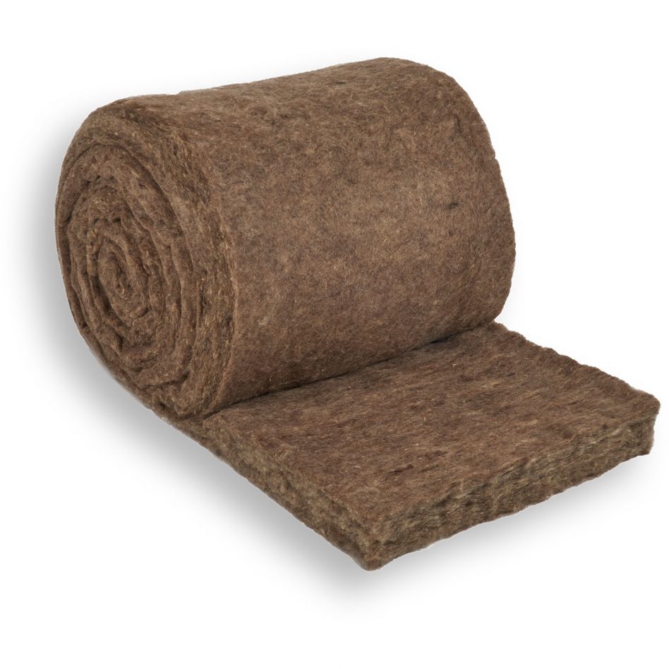 ISOLENA OPTIMAL Wärme- u. Schalldämmung aus 100% reiner Schafschurwolle (2 Rollen im Pack), 120 mm Image