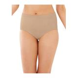 Plus Size Women's Comfort Revolution Brief by Bali in Nude Damask (Size 9)