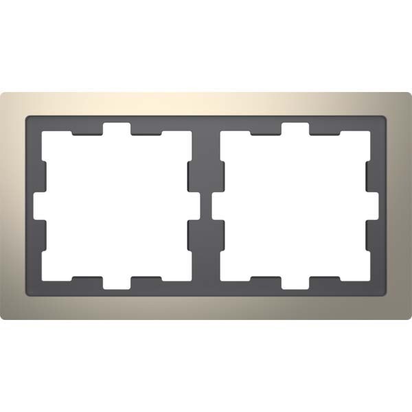 Merten Rahmen 2f.nickelmet MEG4020-6550 Image