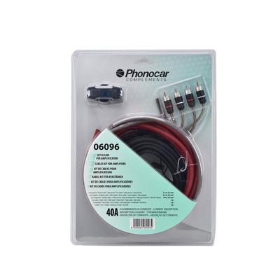 PHONOCAR Kabel-Set für Verstärker 10mm² 40 Amp. Kabel, Cinch 06096 Image