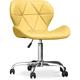 Privatefloor - Chaise de bureau à roulettes - Chaise de bureau pivotante - Tapissée en simili cuir