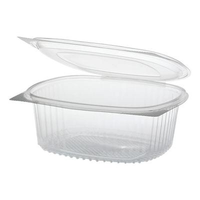 Feinkost- und Salatschalen mit Klappdeckel 1000 ml, 50 Stück transparent, Papstar, 18.4x6.6x15.8 cm