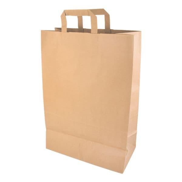 Papstar Papier-Tragetaschen, 50 Stück braun, 32x44 cm