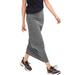 Plus Size Women's Knit Maxi Skirt by ellos in Medium Heather Grey (Size 22/24)