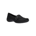 Extra Wide Width Women's Cinnamon Slip On by Easy Street in Black (Size 8 WW)