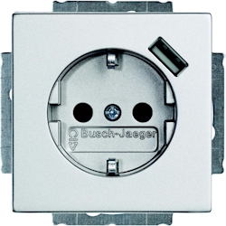 Busch-Jaeger Schuko/USB-Steckdose 20 EUCBUSB-83 2CKA002011A6160 Image