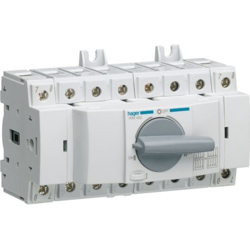 Hager Lastschalter, 4p, 63A, Umschalter, IP20, geeignet für Verteilereinbau, langer Drehgriff Image
