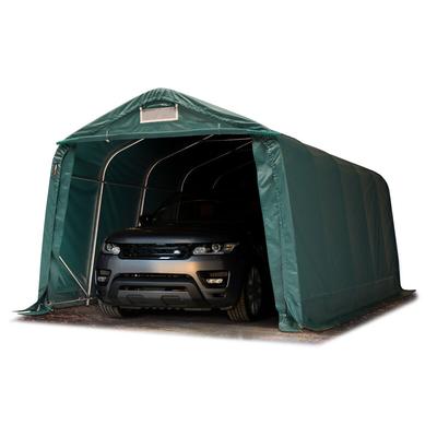 Garagenzelt Carport 3,3 x 6,0 m in dunkelgrün Unterstand Lagerzelt mit pvc 800 n Plane und stabiler Image