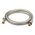 Ana Bath Extra Long & Flexible 96 Inch Stainless Steel Shower Hose w/ 2 Anti-Twist Brass Nuts Stainless Steel in Gray | Wayfair S22448BNWF