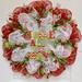The Holiday Aisle® Christmas Wreath Jingle All The Way Burlap/Deco Mesh in Green/Red/White | 24 H x 24 W x 6 D in | Wayfair