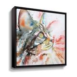 Winston Porter Watercolor Cat - Painting Print on Canvas in Gray/Orange/White | 2 D in | Wayfair C647FB005ECE4BC5AC2DA50C941AF06A