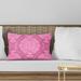Bungalow Rose Rectangular Pillow Cover & Insert Eco-Fill/Cotton Blend in Pink | 18 H x 24 W x 6 D in | Wayfair 327DDC936D1A40ECBE106697A9906B11