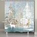 The Holiday Aisle® Areeb Single Shower Curtain Polyester in Gray | 71 H x 74 W in | Wayfair 8FB55C47CC044404A62A23F290D9CED1