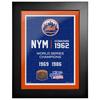 New York Mets 2-Time World Series Champions 18'' x 14'' Empire Framed Art