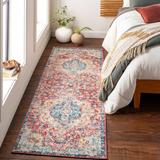 Tarbolton 5'3" x 7'7" Traditional Cream/Navy/Rose/Sky Blue/Light Olive/Pale Pink/Yellow/Dark Pink/Olive Area Rug - Hauteloom