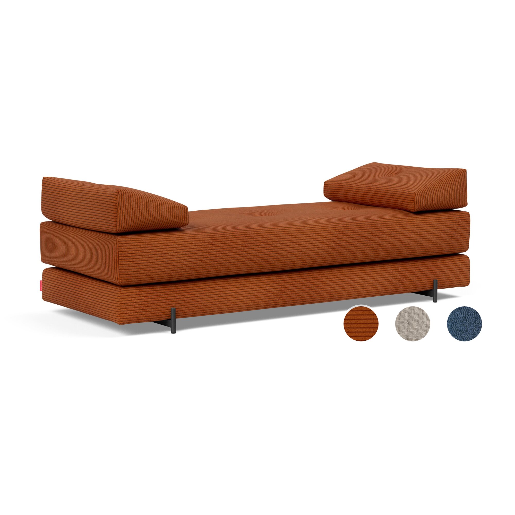 Innovation »Sigmund 595« Daybed Schlafsofa Bezug 595 Corduroy / Füße aus Eiche