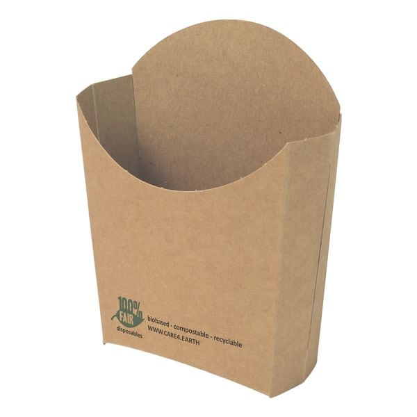 Papstar Pommes-Schütte »pure 100% fair«, 80 Stück braun, 14x13.5x4 cm Image