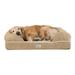 Friends Forever Chester Pet Couch w/ Solid Memory Foam Bolster Plastic in Brown | 10 H x 44 W x 34 D in | Wayfair PET63PC4513