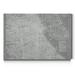 17 Stories City Map of Chicago - Wrapped Canvas Print Canvas, Solid Wood in Gray/White | 27 H x 18 W x 1 D in | Wayfair