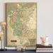 World Menagerie Thomson's Map of Germany - Printon Canvas Canvas, Solid Wood in Green | 20 H x 16 W x 1 D in | Wayfair