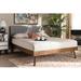 Corrigan Studio® Atchison Tufted Solid Wood & Platform Bed Wood & /Upholstered/Polyester in Gray | 48.03 H x 78.74 W x 82.28 D in | Wayfair