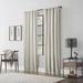 Dakota Fields Archaeo Cassidy Slub Stripe 100% Cotton Semi-Sheer Rod Pocket Curtain Panel 100% Cotton in White | 84 H in | Wayfair