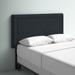 Mercury Row® Rowberrow Upholstered Panel Headboard Upholstered in White/Black | 51 H x 56 W x 3 D in | Wayfair BRSD4452 26744497