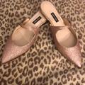 Nine West Shoes | Nine West Camila Mary Jane Pink Glitter Flat | Color: Pink | Size: 8