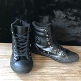 Converse Shoes | Converse Leather Fur Boots All Star Ct Xhi | Color: Black | Size: 5