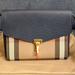 Burberry Bags | Burberry Small Macken House Check Crossbody Navy | Color: Blue/Tan | Size: 9.5 "L X 7"H X 2.75"D