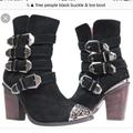 Free People Shoes | Free People Buckle & Toe Boots | Color: Black | Size: 7